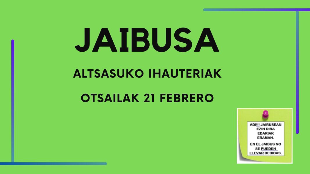 Horario Jaibus 21 de febrero